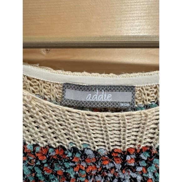 Addie Knit Sweater Medium Confetti Stripe - Picture 2 of 7